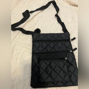 3/$25 - Black quilted purse